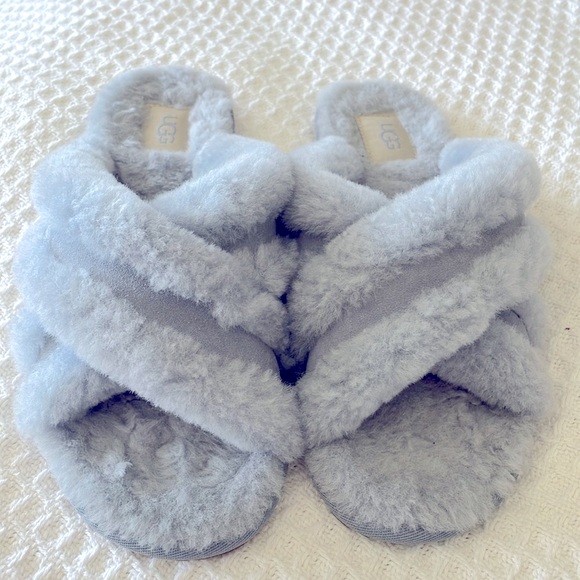 *NEW* UGG Baby Blue Slippers size 9 - Picture 4 of 5